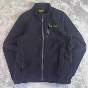 Klim Full Zip Fleece Jacket Black Outdoor Powersports Mens Medium